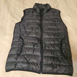 Technolayer Lightweight Down Vest Size S Womens Black Full Zip